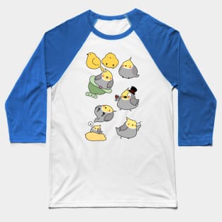 Cockatiel and Canaries Baseball T-Shirt